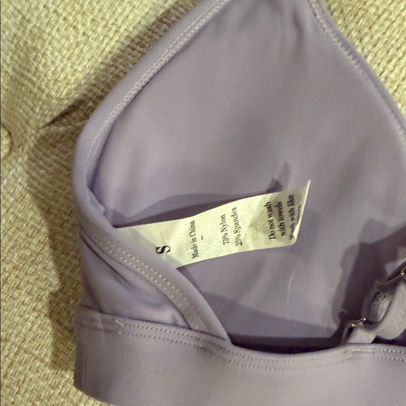 Wireless Cross-Back Bralette in Lavender - Women’s Intimates - Picture 2 of 3